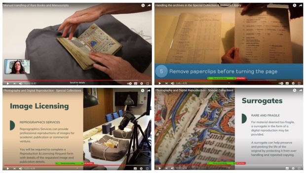 Introductory video guides to using the collections